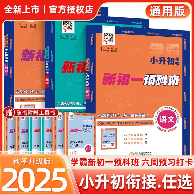 小升初衔接：语文/数学/英语 经纶学霸