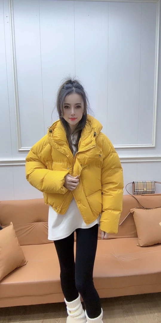 <鑫依阁>地雷帽时尚百搭休闲羽绒服外套