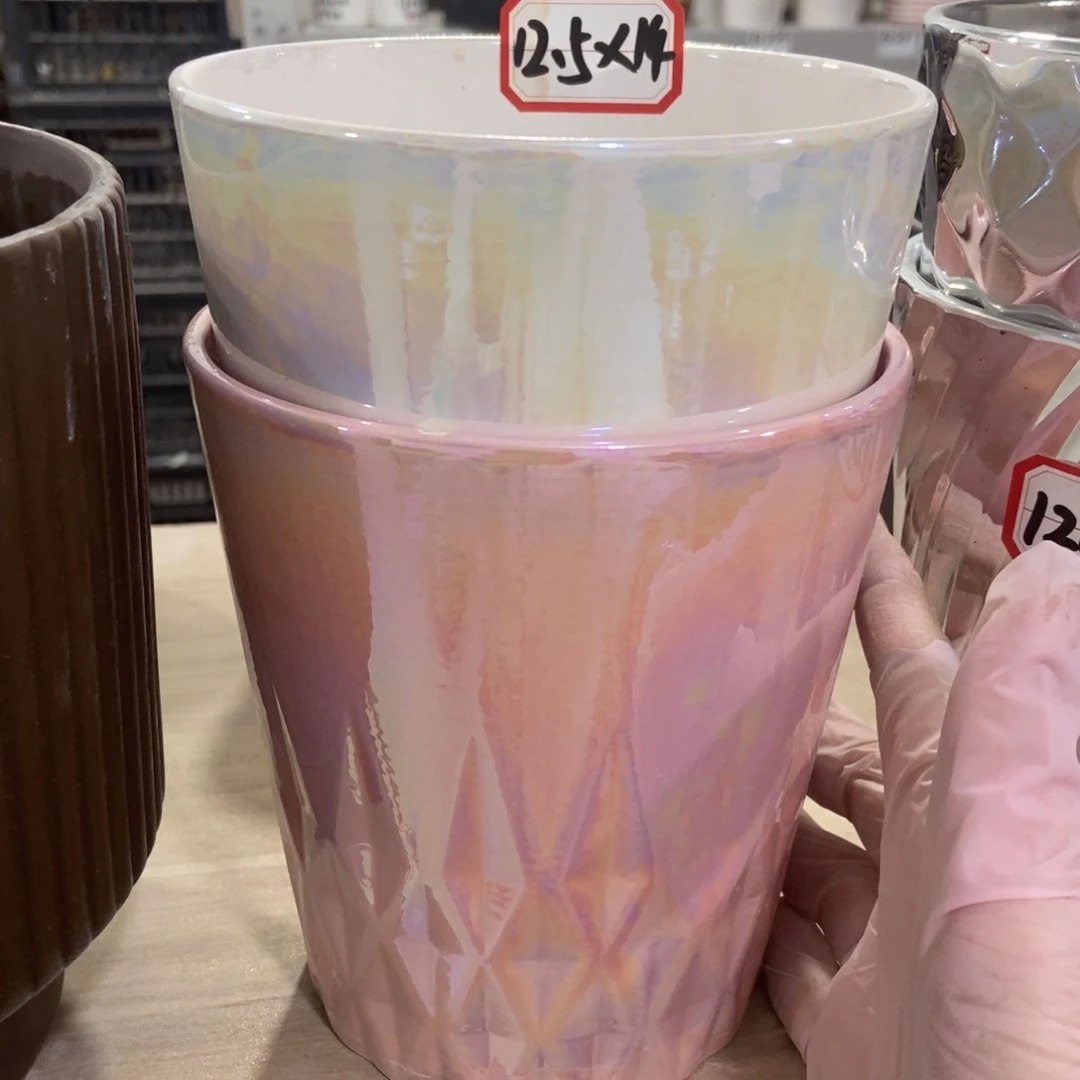 红陶高温陶瓷花盆