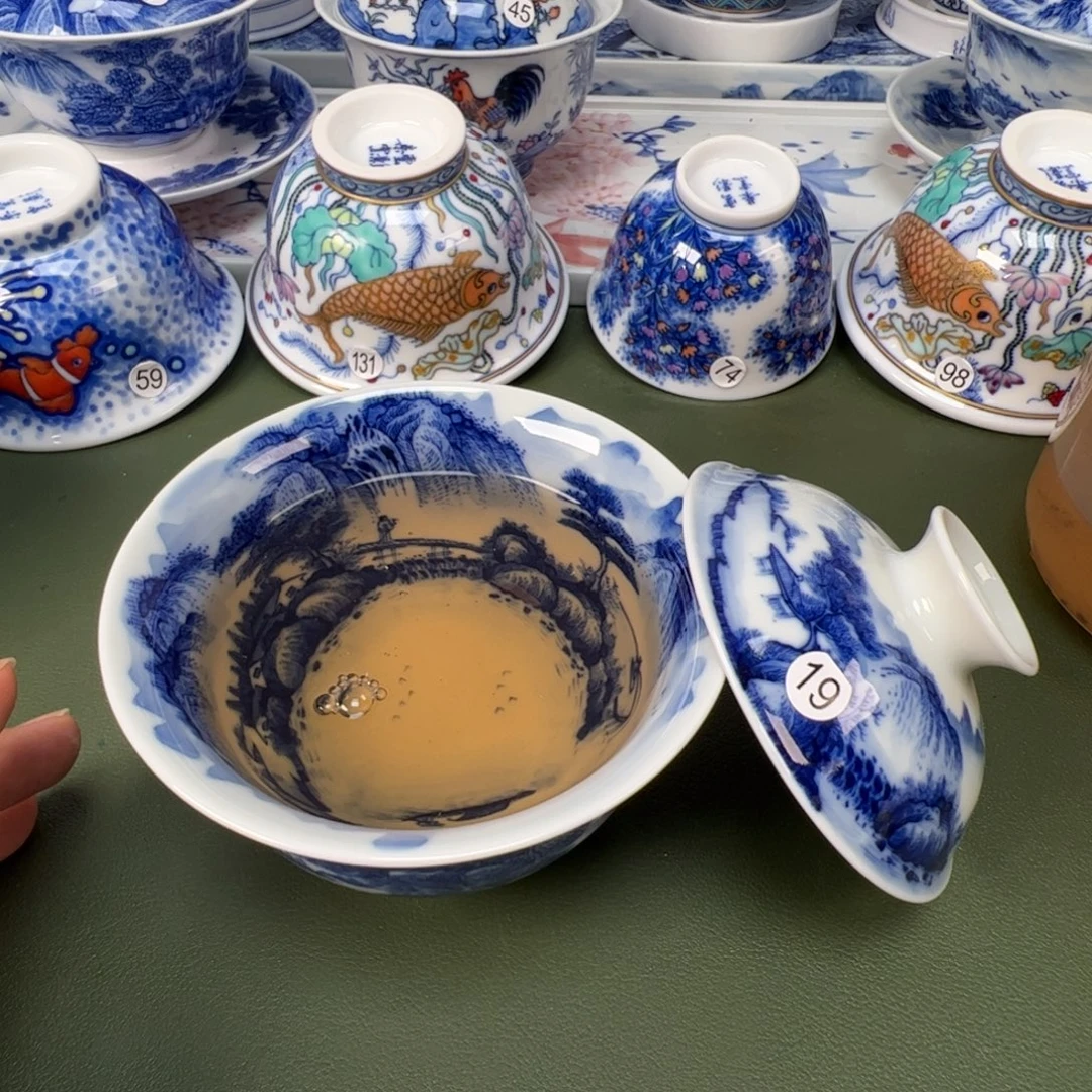 景德镇纯手工纯手绘茶具木木19