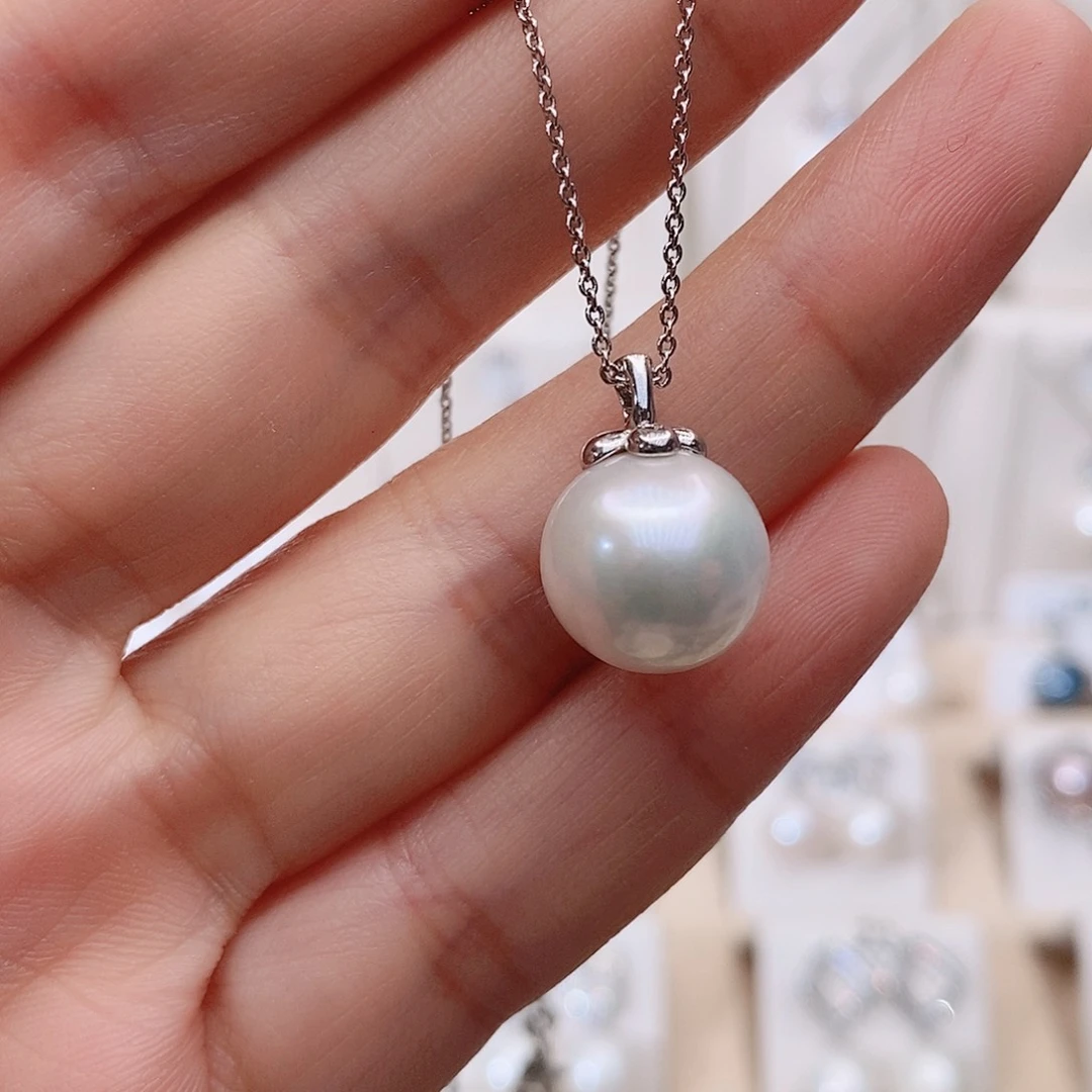 颈饰银S925镶嵌淡水珍珠