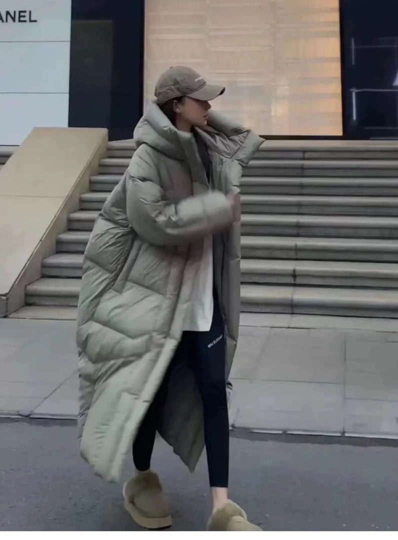 长款大被子羽绒服女，F777，