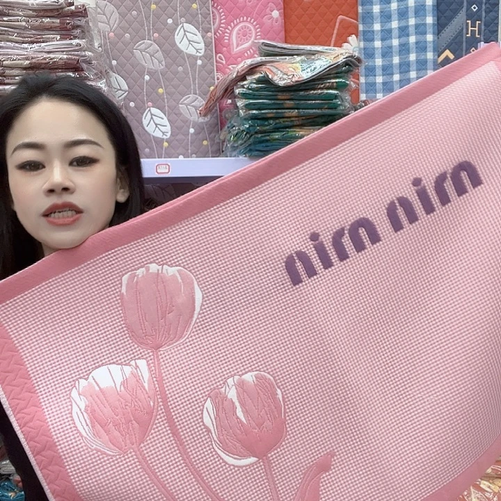 棉粉色郁金香纯棉