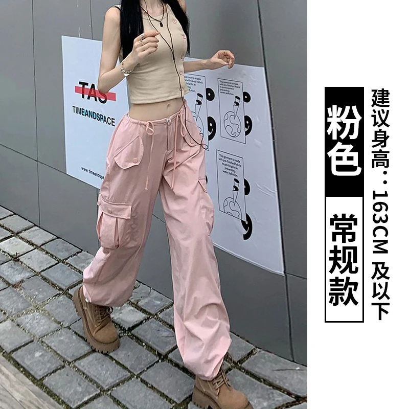 2025工装裤女款高档窄版直筒阔腿裤