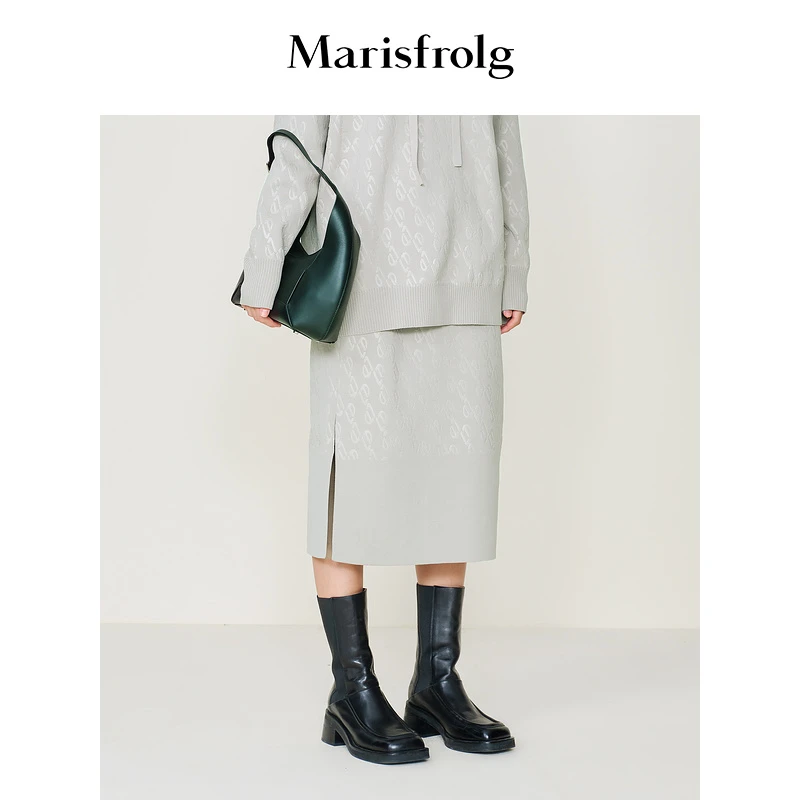 Marisfrolg玛丝菲尔半身裙A1CX3856M