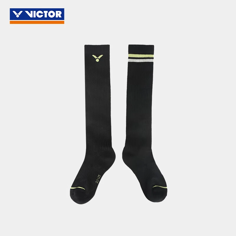 VICTOR/威克多羽毛球袜专业运动袜长筒吸汗加厚舒适小腿袜女款