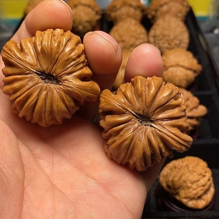 方***圆文玩核桃把件43加华坤龙