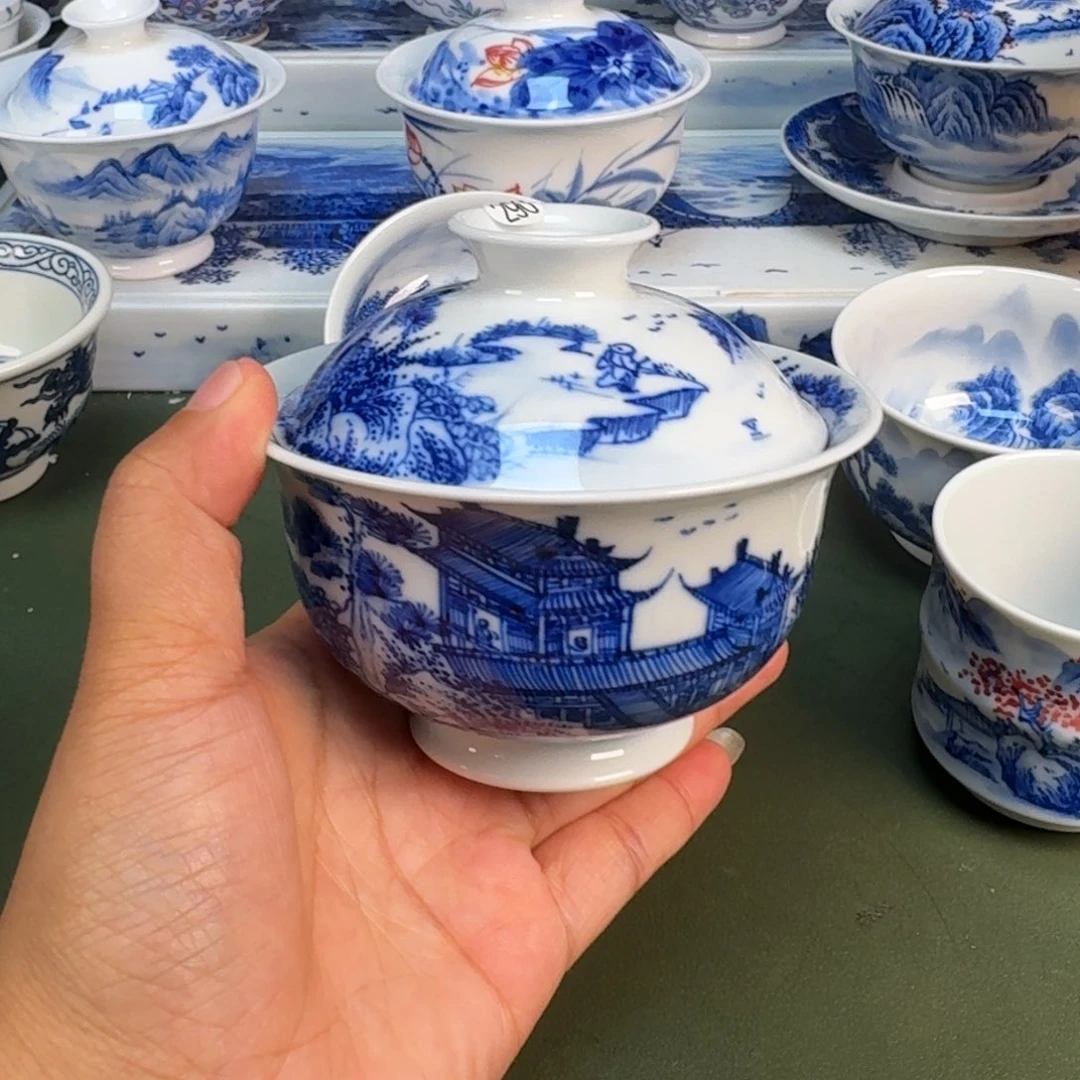 景德镇纯手绘茶具圆圆290