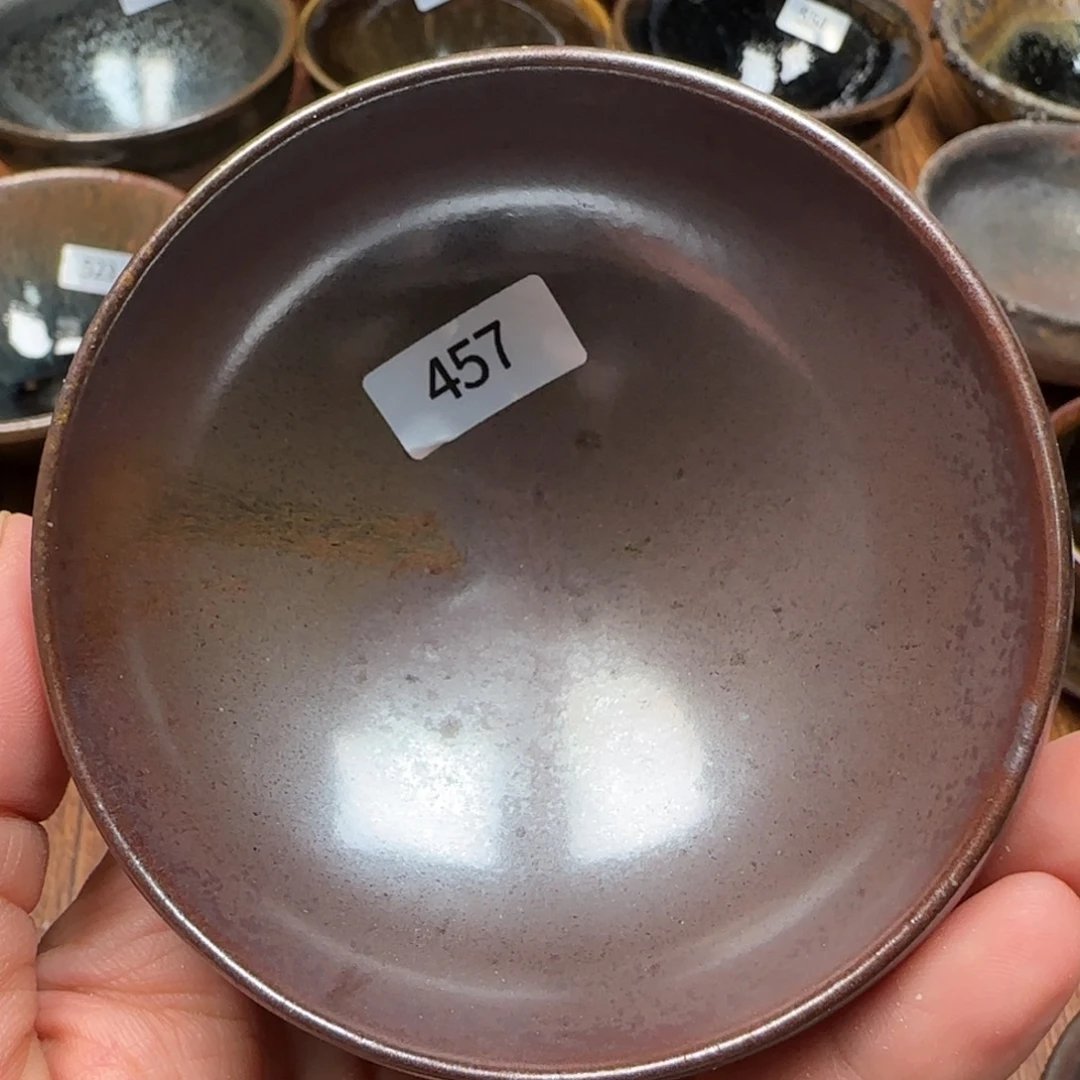 柴烧建盏茶盏茶杯457