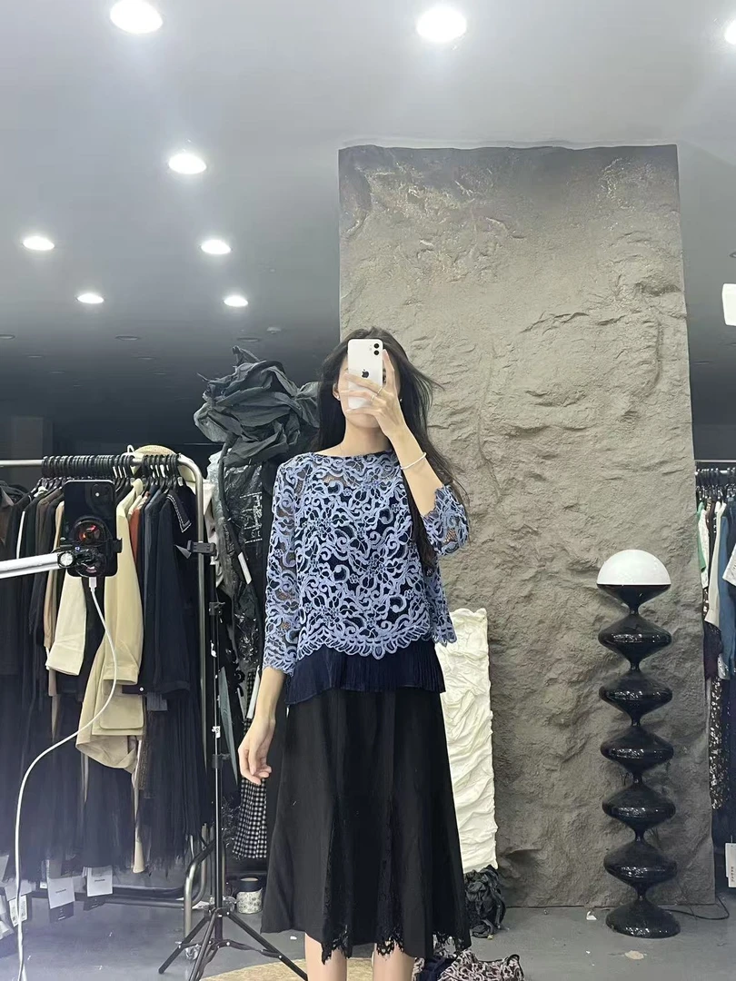 01-时尚蕾丝钩花重工三件套