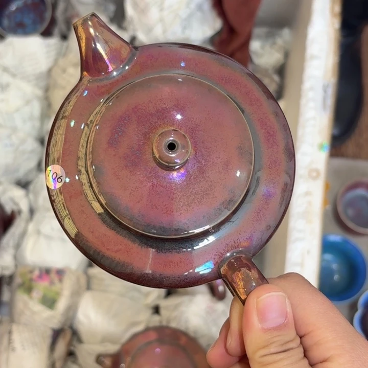 钧瓷彩金彩金传统工艺茶器作品