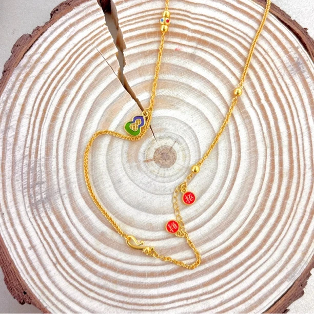 1A足金臻选万能链单扣9.63g