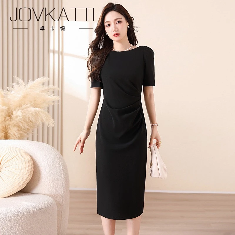Jovkatti2025连衣裙女夏季显瘦气质女神范高级感职业装通勤知性