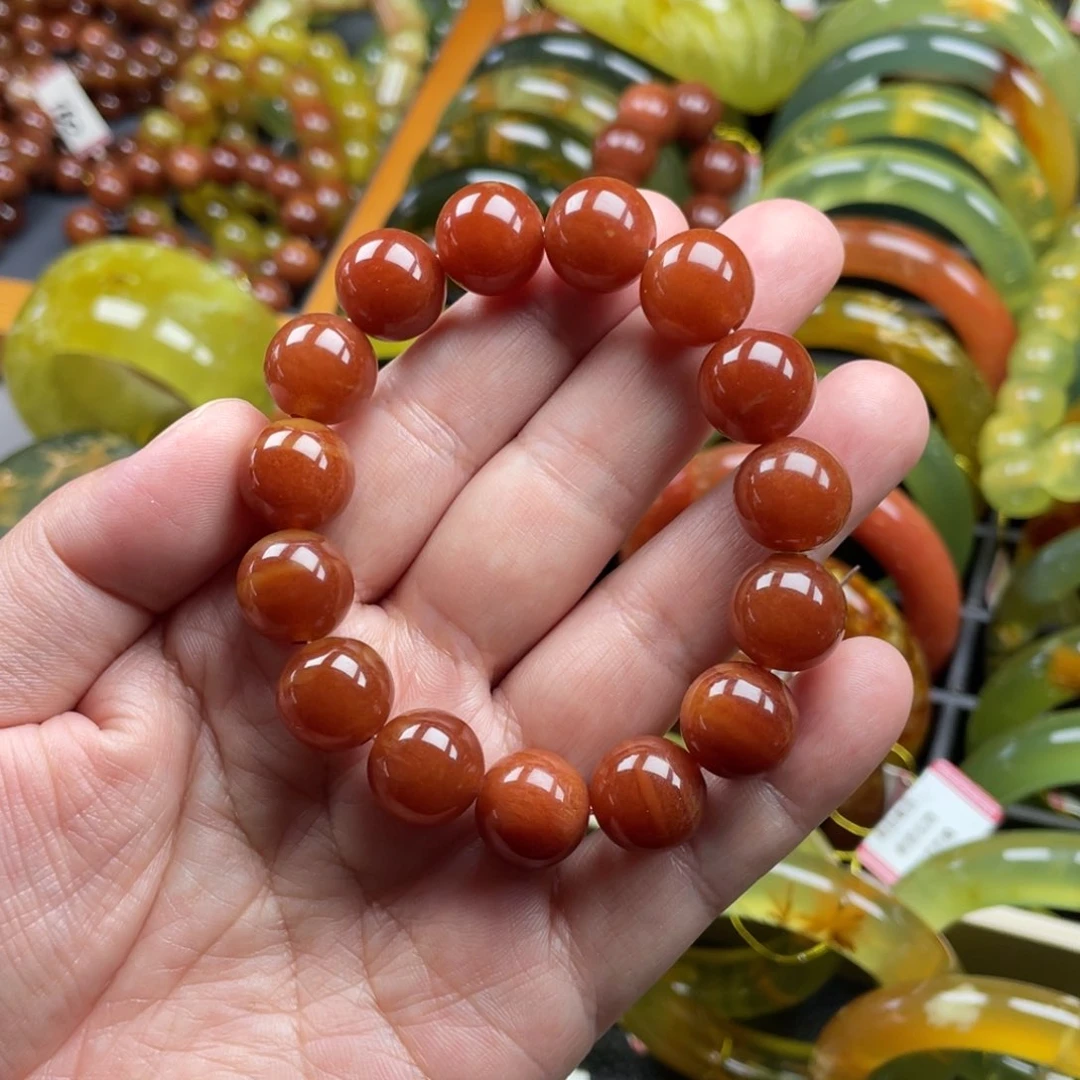 未镶嵌蛇纹石玉手链