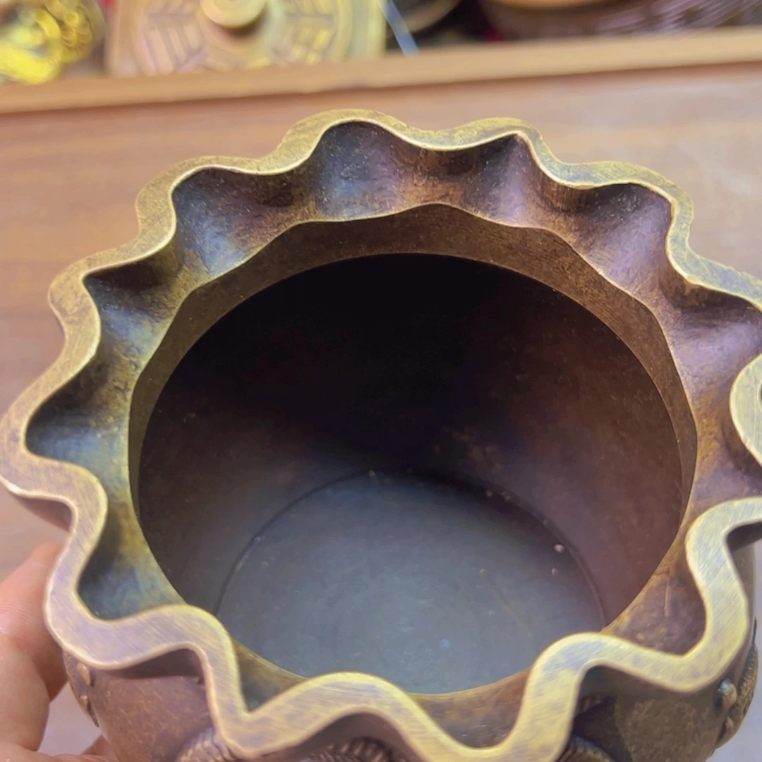 原矿风磨铜钱袋子