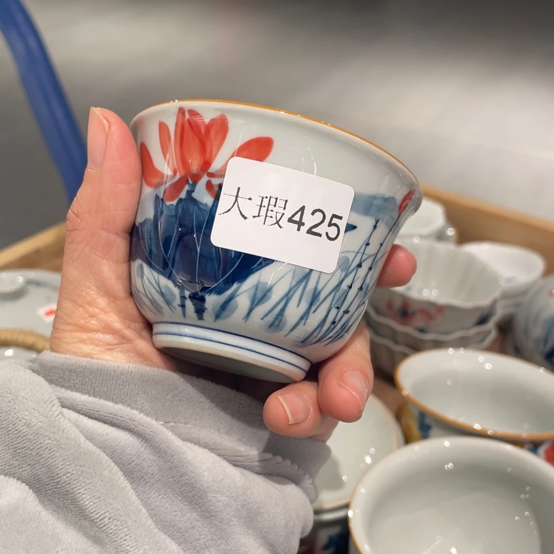 有瑕釉下彩纯手绘