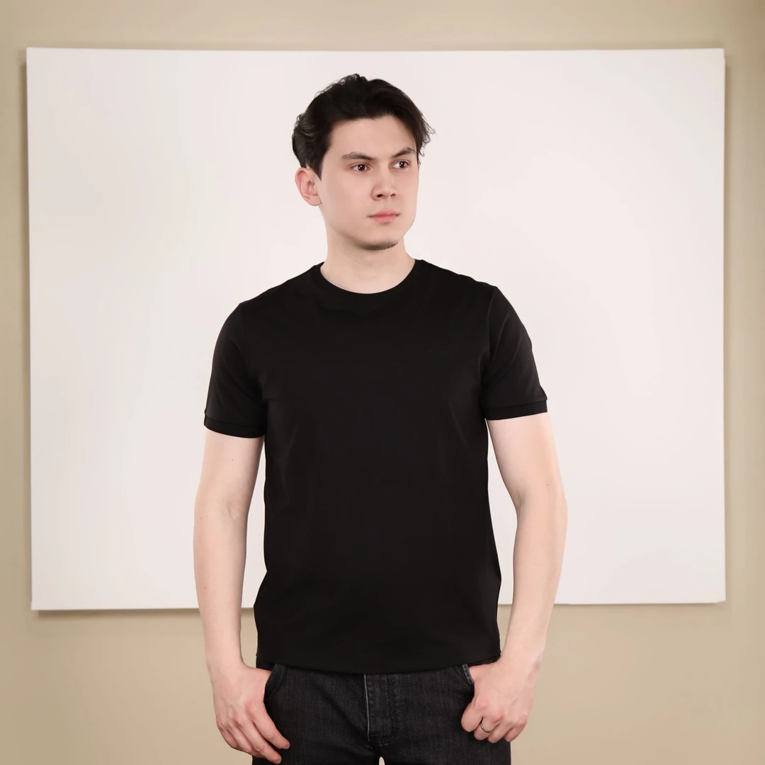 男士圆领T恤时尚休闲百搭夏季简约弹力8208t恤男