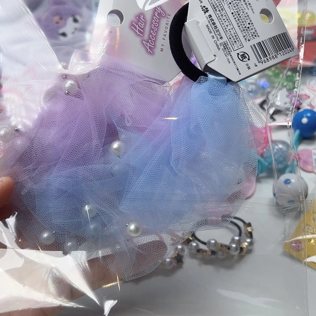 紫蓝珍珠发圈2个装