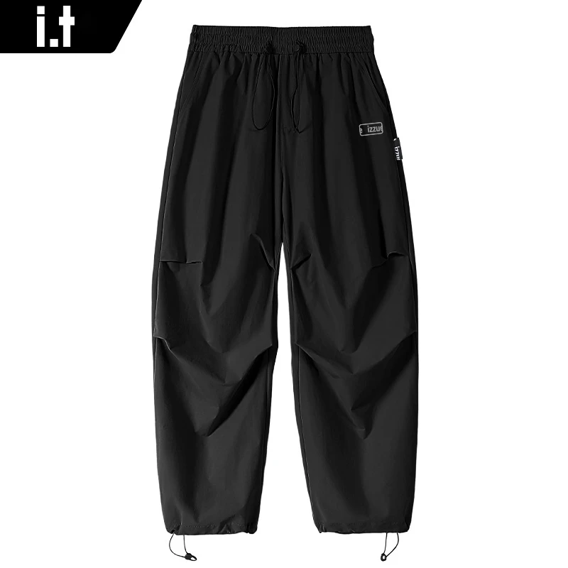 i.t izzue潮牌美式透气伞兵裤男2025夏季新款户外男士防水工装裤