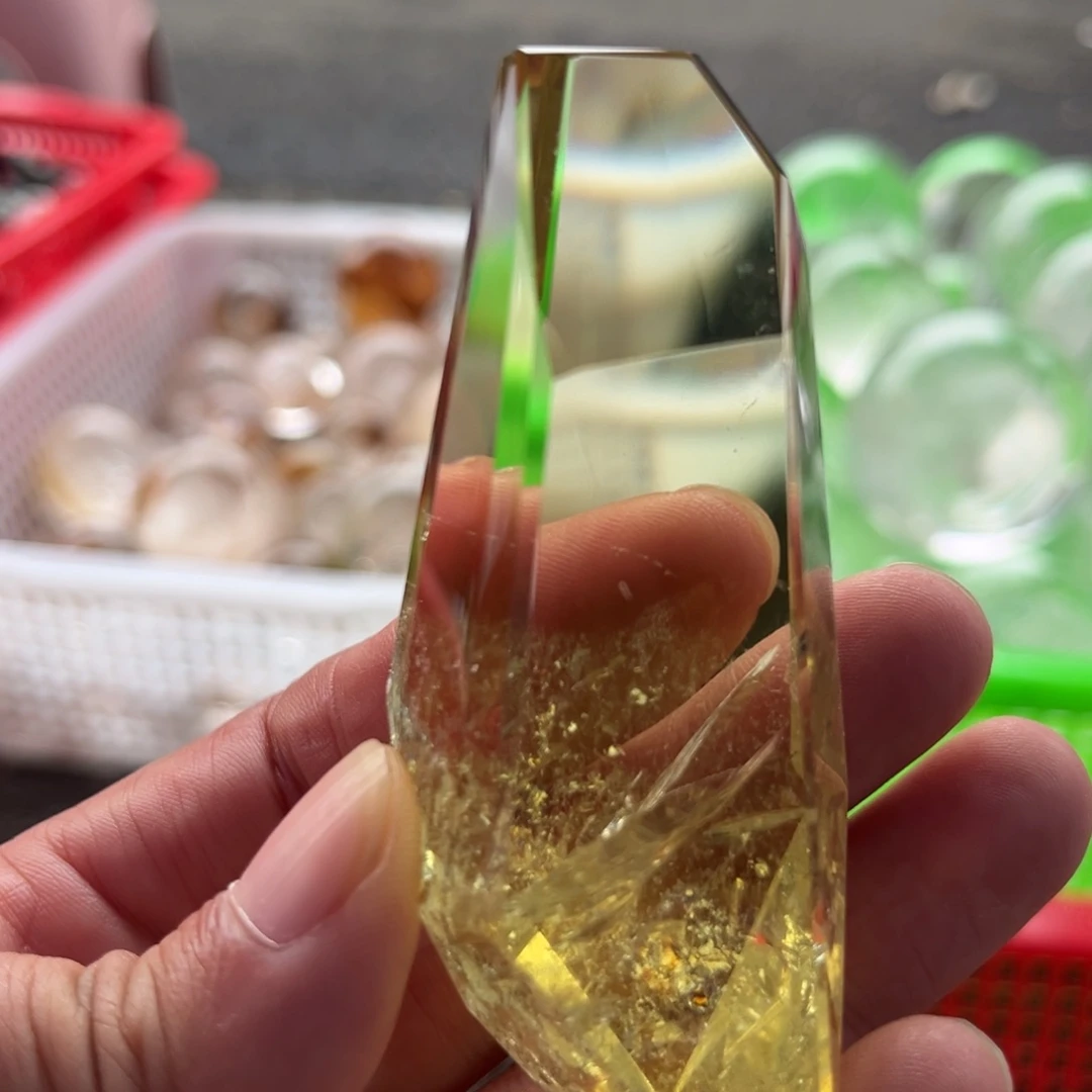 摆件未镶嵌黄晶未镶嵌天然黄水晶摆件