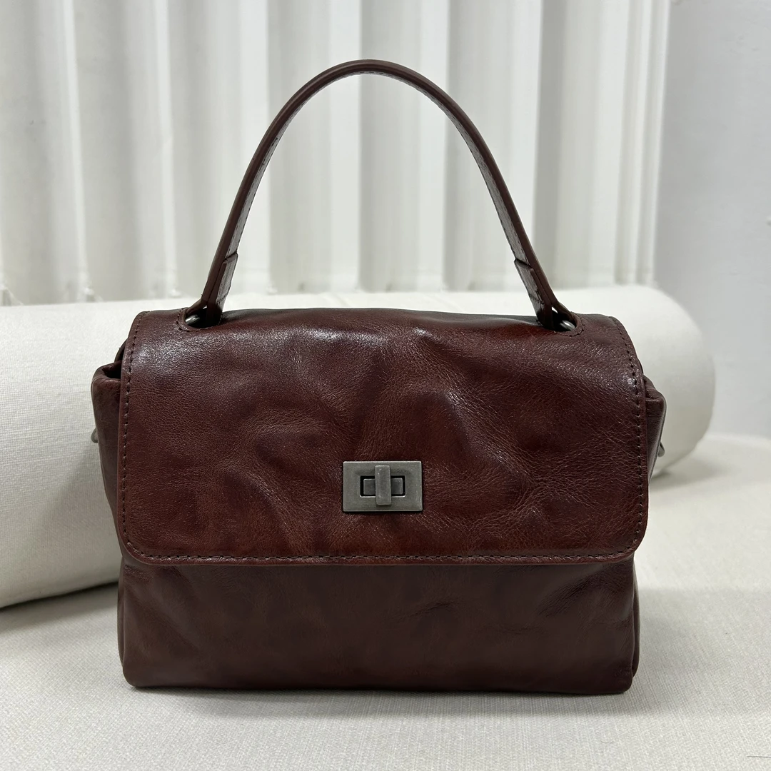 时尚双肩LJ6745咖啡色轻奢双肩包