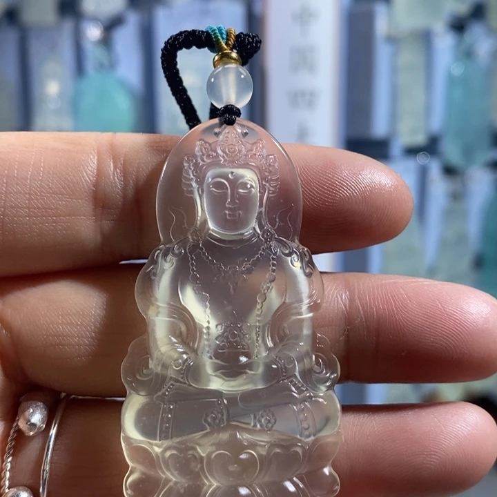 岫玉未镶嵌颈饰吊坠