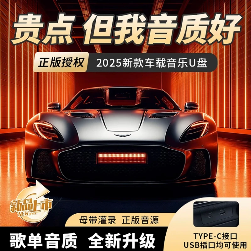 【2025殿堂级】新版全新铂金版车载音乐U盘柏林音质立体环绕声DJ