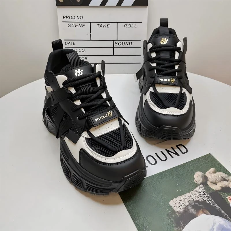 432-144031老爹鞋时尚休闲鞋软底上班小黑鞋ins时尚休闲鞋加绒