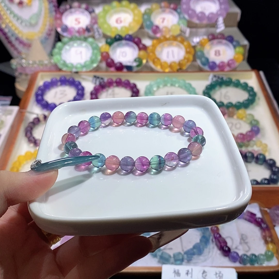未镶嵌萤石手链独角兽福利价