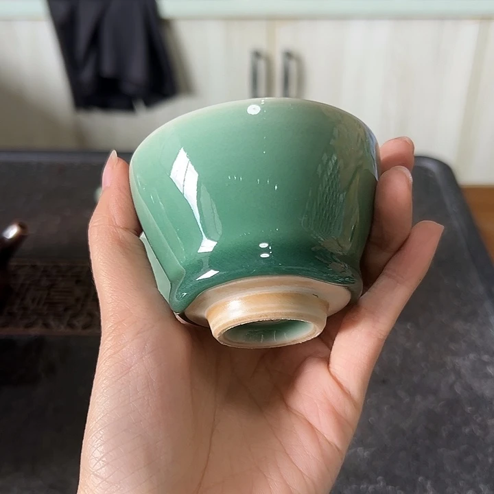 龙泉云间青瓷小米茶器