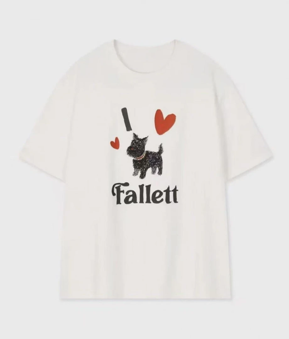 喜柿-【小狗印花】韩单卡通印花百搭短袖T恤#25169