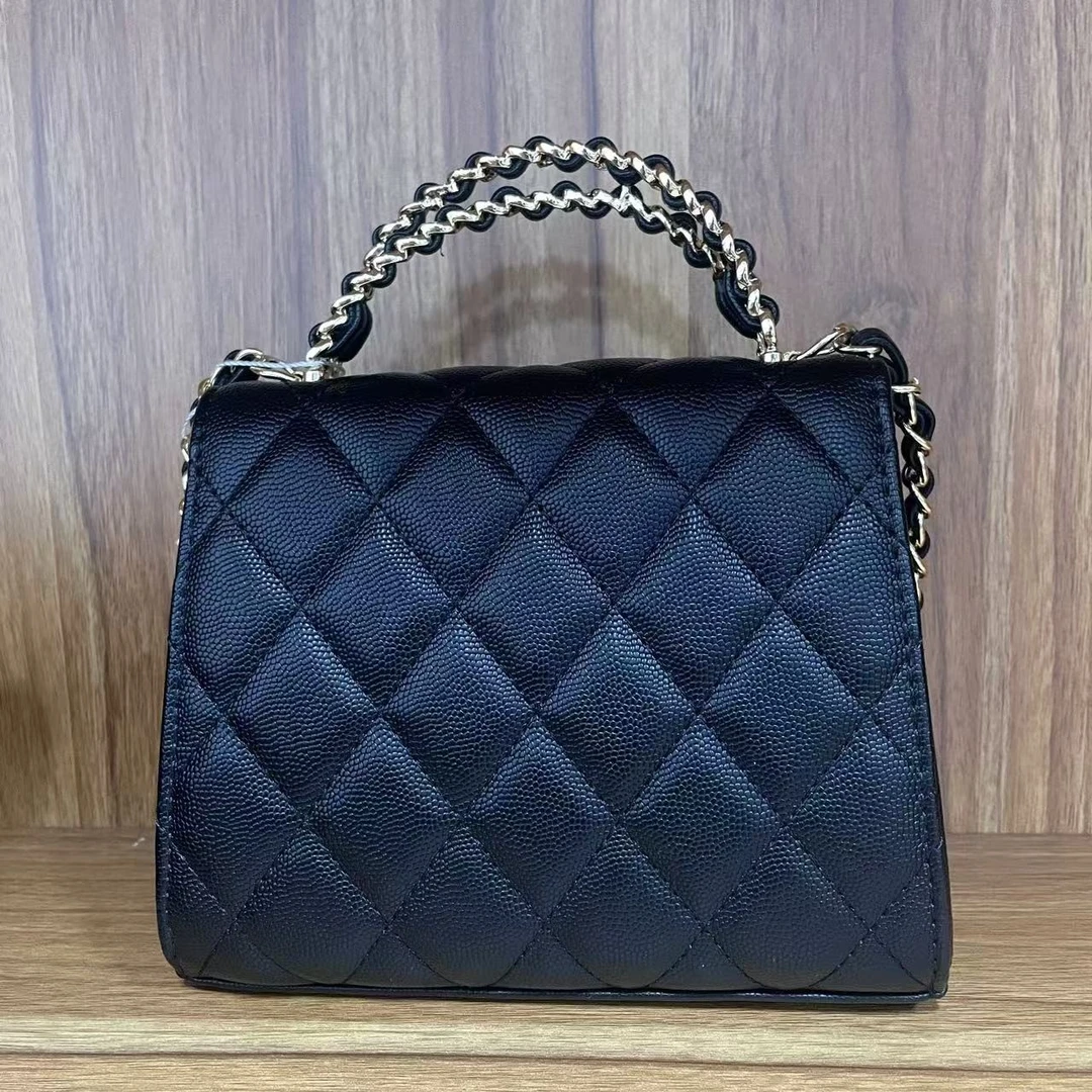 潮流打造真皮女士潮流包 10924 飘手提黑色酱