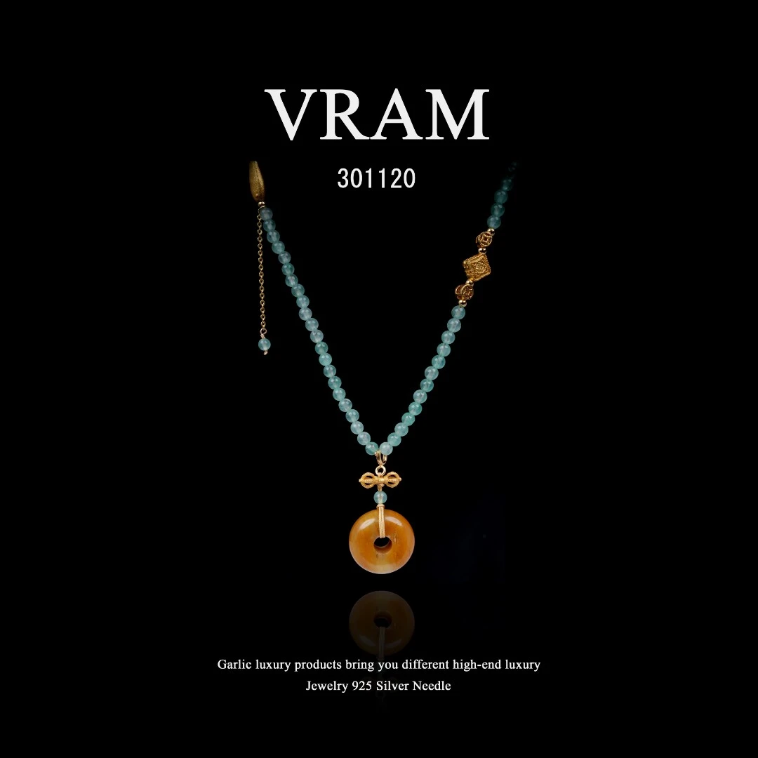 镀K金 VRAM【只此青绿】项链~301120（50+5cm）