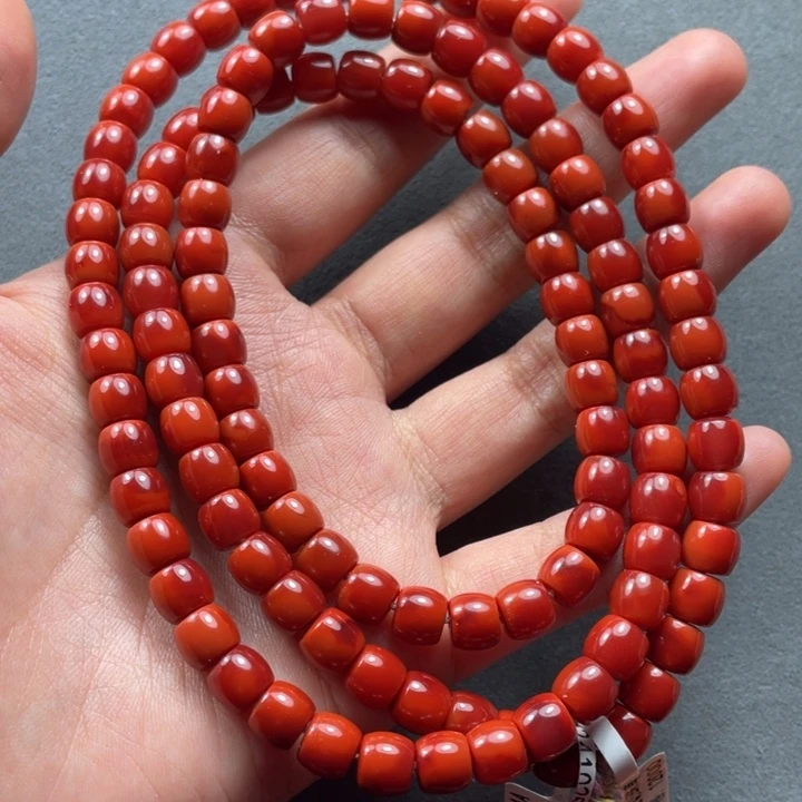 南红玛瑙配饰未镶嵌7.2mm