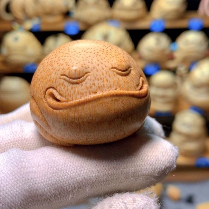 竹9*9竹根雕精工悟道金蟾