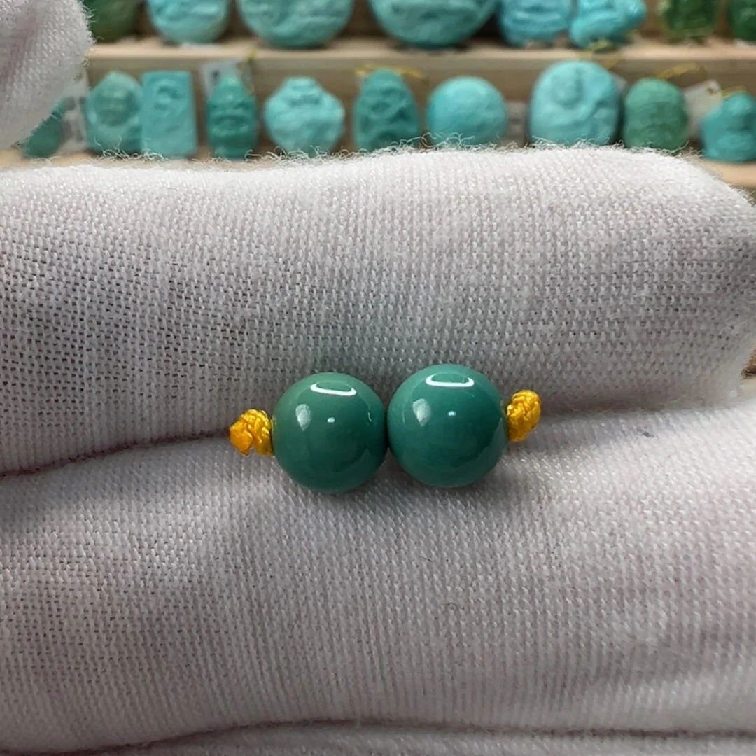 未镶嵌绿松石圆珠 6.8mm