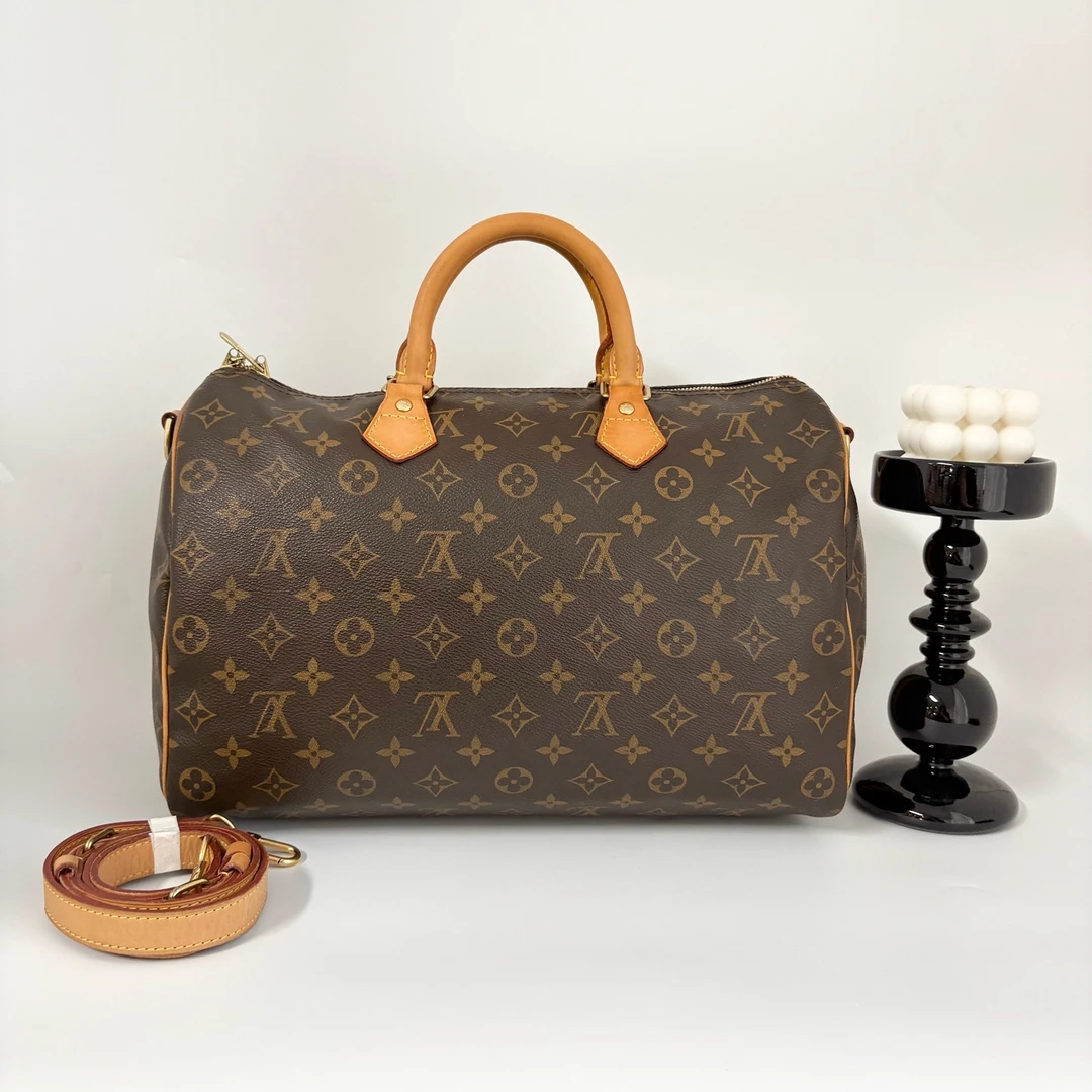 95新 LouisVuitton/路易威登 lv speedy35肩带款