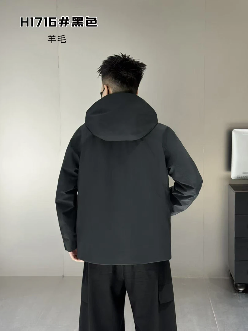 PYH【F+羊毛外套】秋冬男士商务休闲冲锋衣内里羊毛棉服09