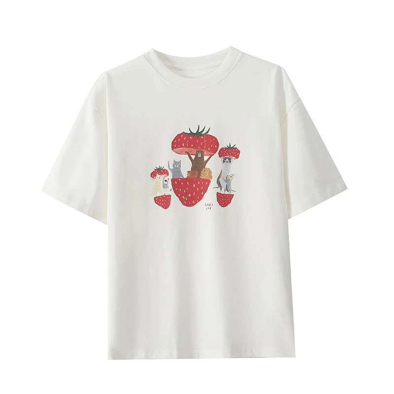 【呵呵家】 草莓动物乐园T恤1901 12316