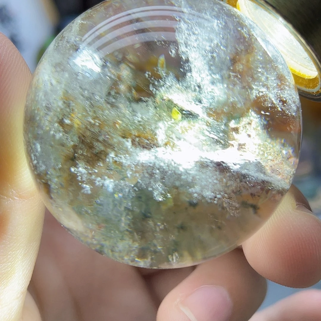 未镶嵌珠宝半成品水晶天然幽灵44.4mm