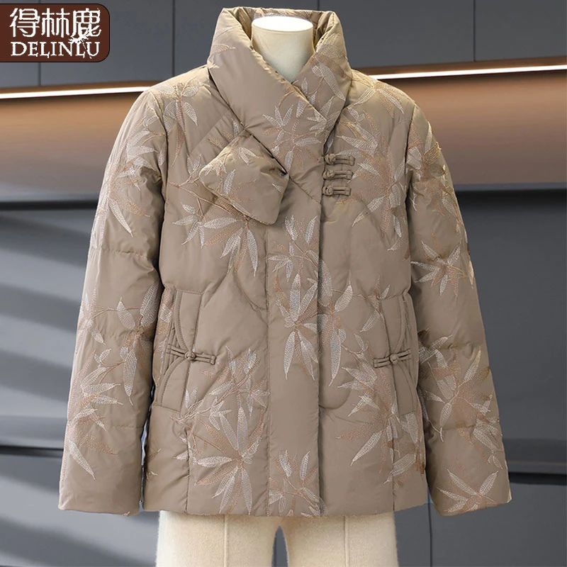 年轻妈妈冬装棉衣加绒外套2025新款棉袄中老年女装洋气新中式棉服