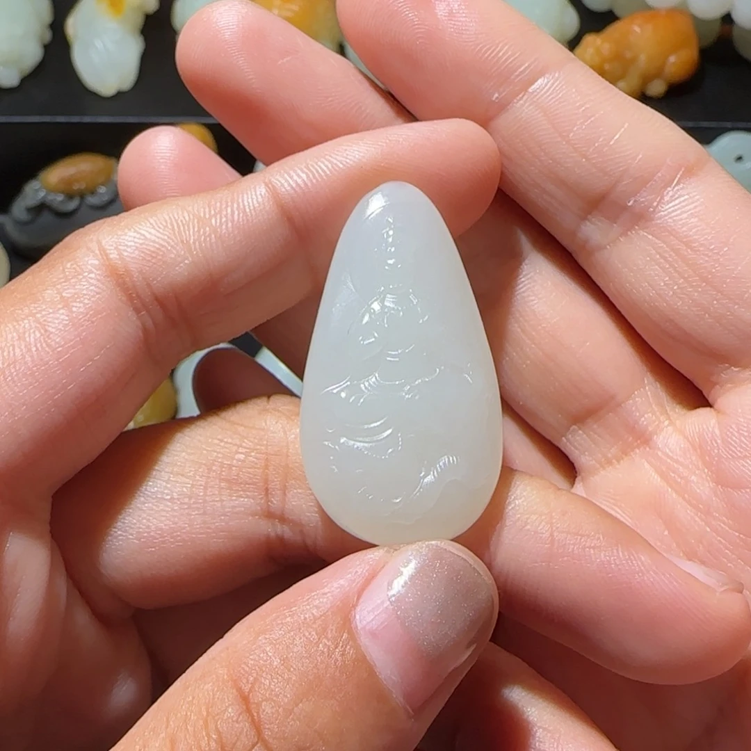 和田玉未镶嵌颈饰꧁***꧂