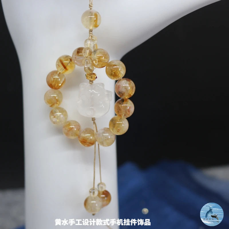 【研蔻】UN063黄水系列招米米手工设计款式手机挂件饰品