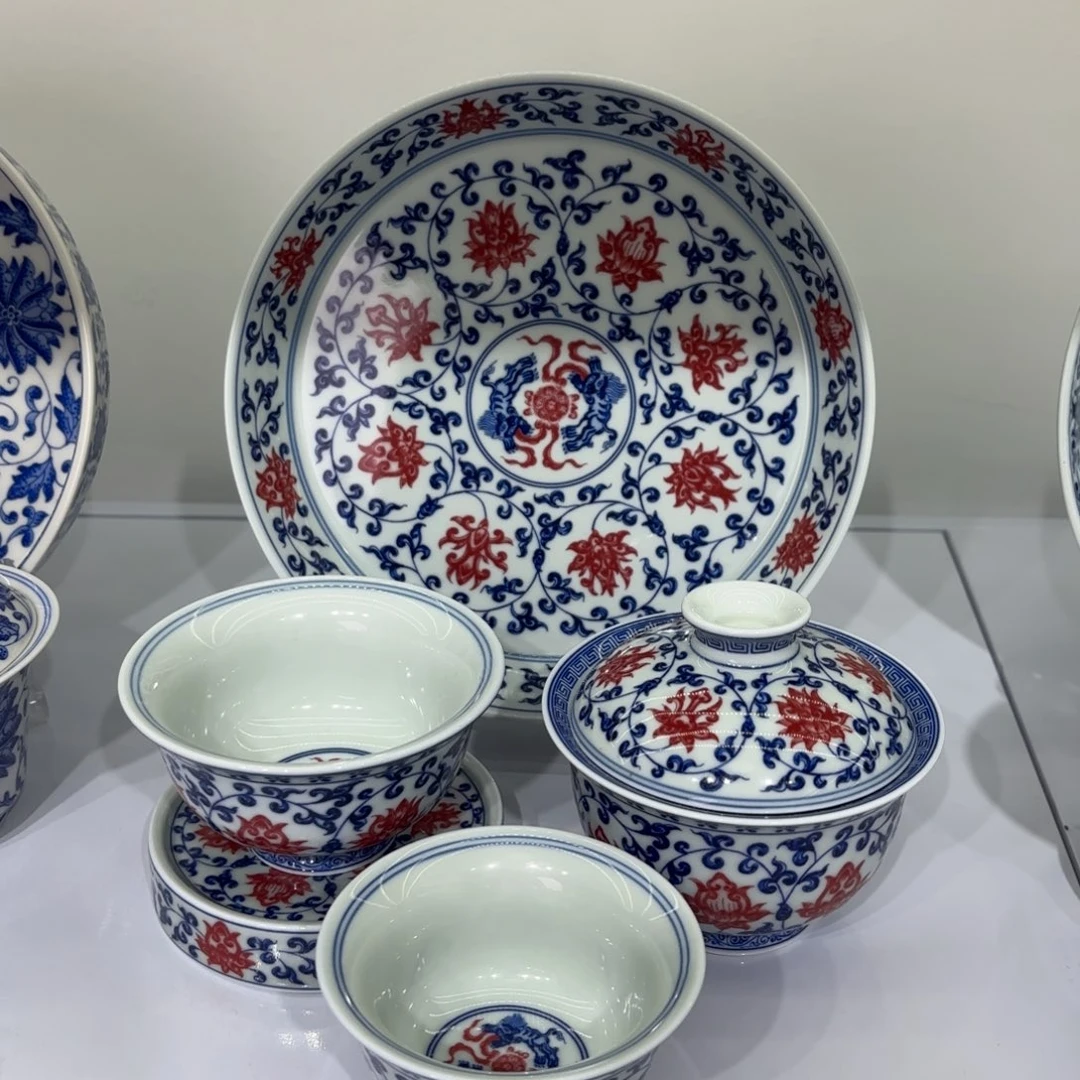 P***.景德镇陶瓷五件套