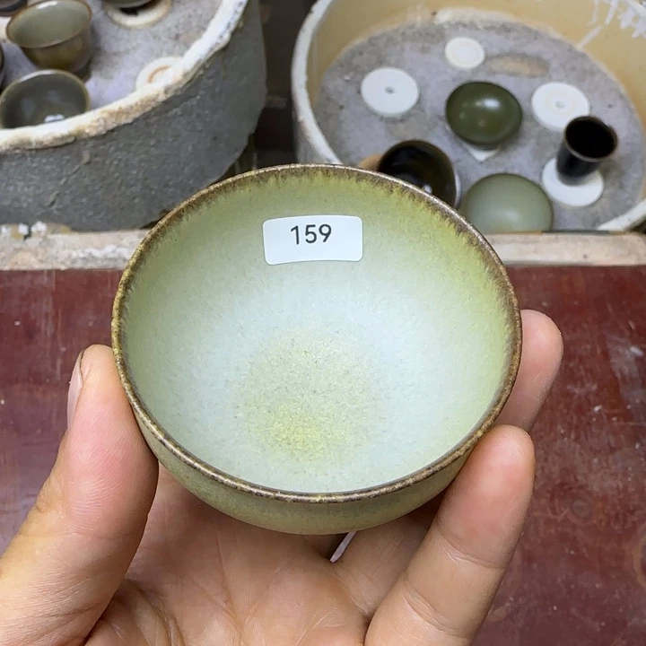 茶盏青钰龙窑茶具159