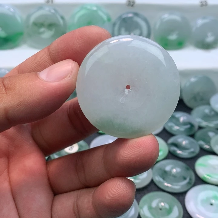 颈饰未镶嵌翡翠缅甸天然A货翡翠41.5-6.8