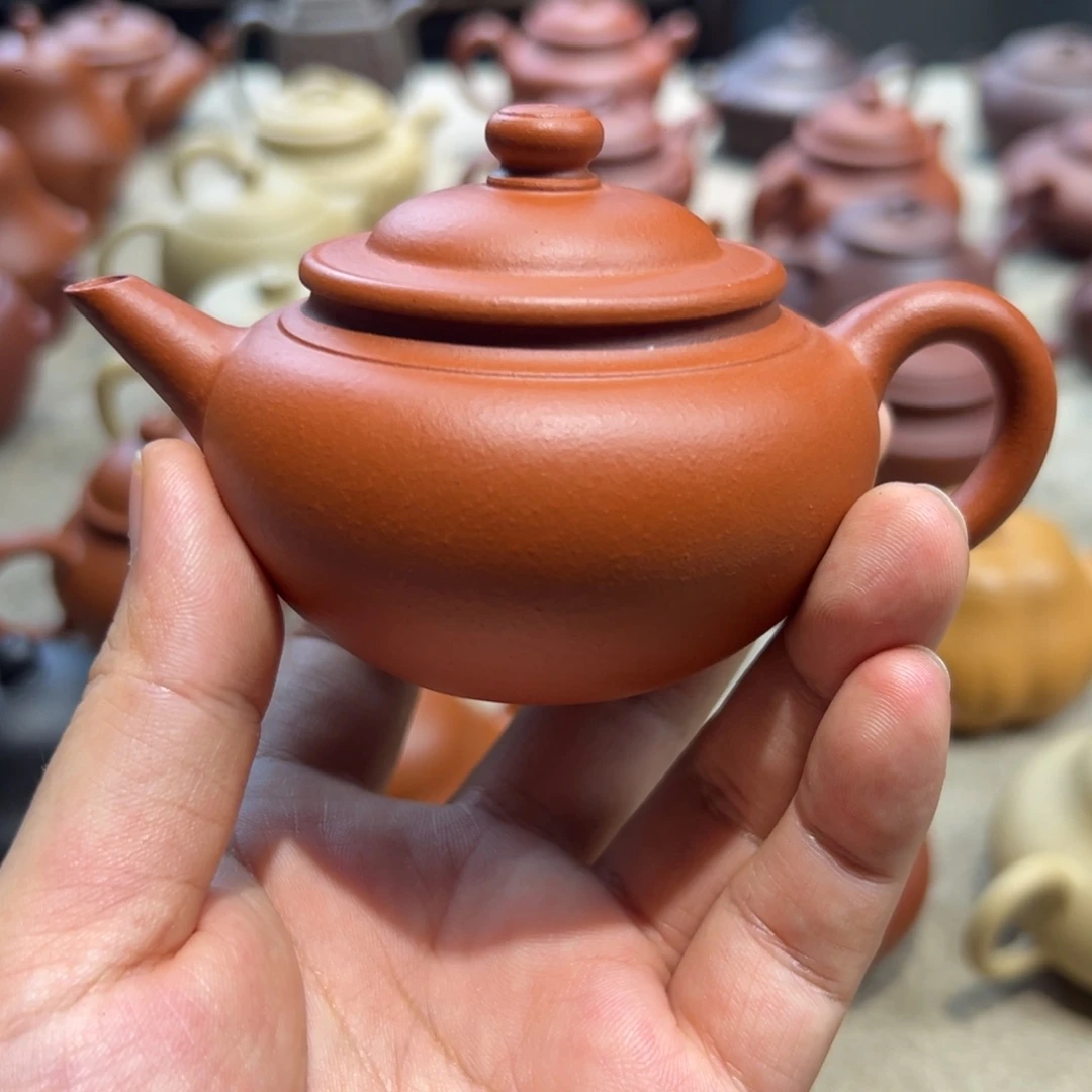 ****╮茶壶紫砂120赵庄朱泥水平