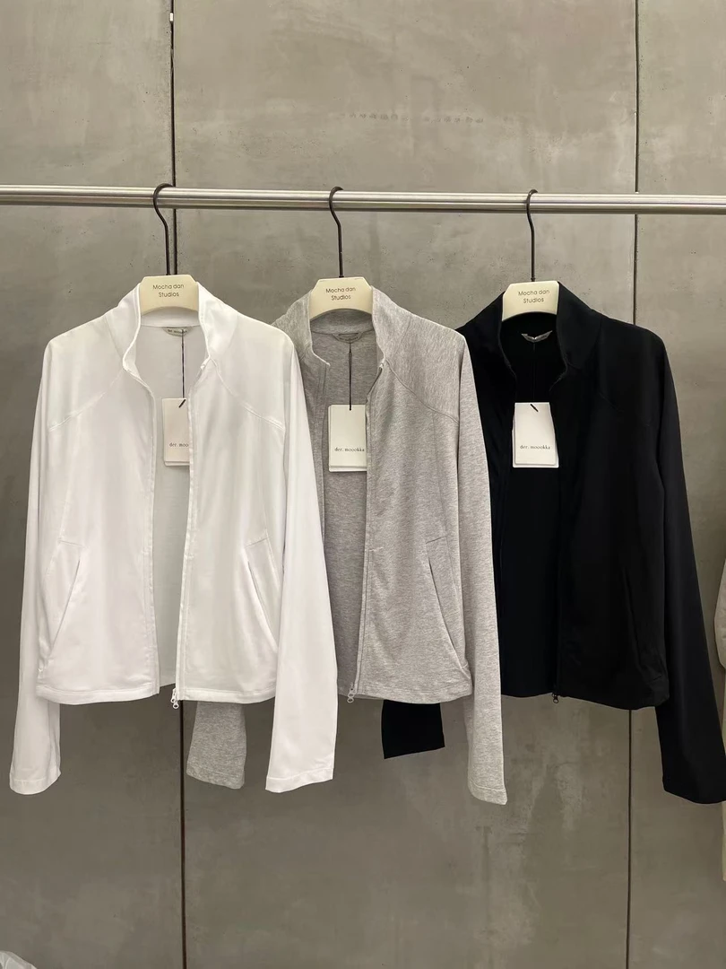 温柔瑶-抹茶蛋冬季福利#时尚休闲百搭立领拉链上衣#378