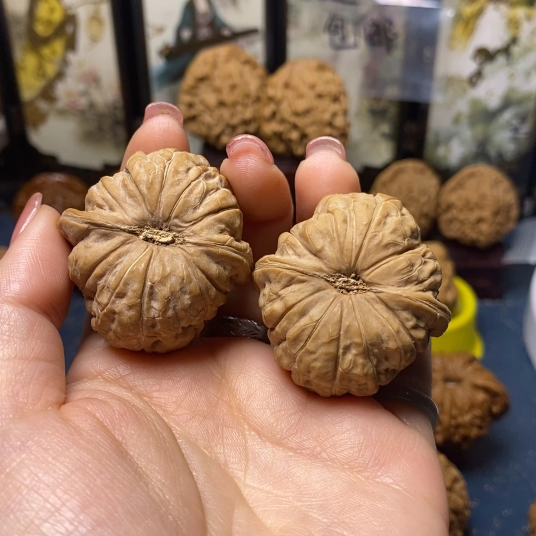 文玩核桃吊坠南瓜白茬27尺全品20