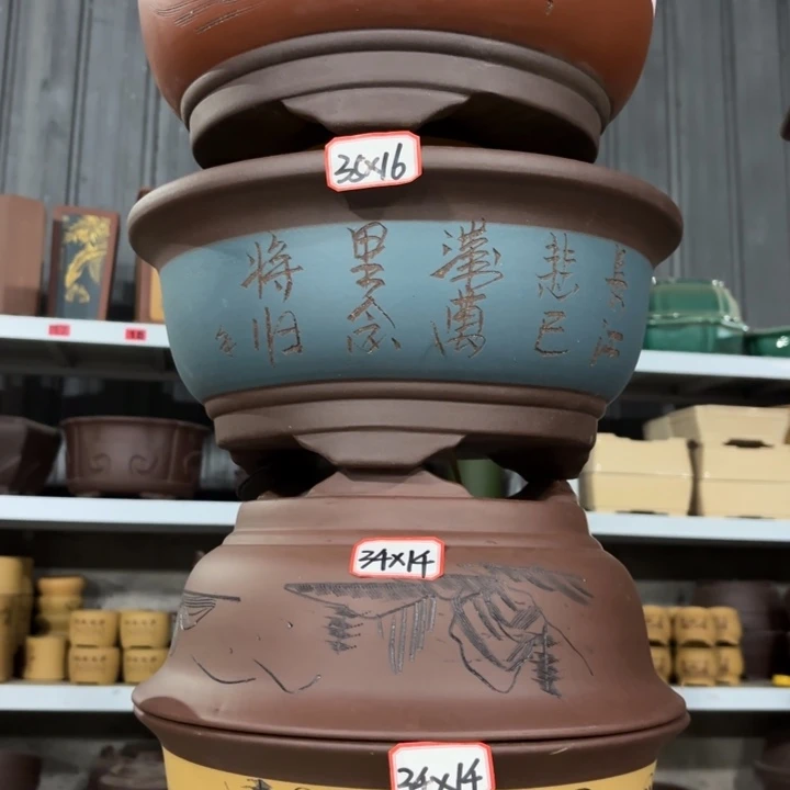 紫砂花盆               100-4